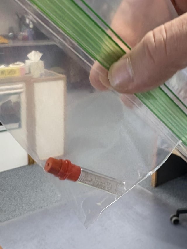 my SIL found this on a playground. it’s plastic, bottomless, hollow, and the tip is rubbery. there are no markings on the item.