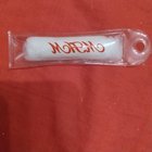 ​A hard-ish plastic container/bag with a bit of soft cotton inside? It’s sealed shut. Found in a drawer, no idea where it came from. Can’t decipher the company (?) name – WHW? WAHW?? MHM?