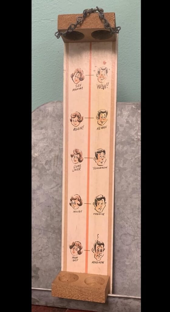 What is this painted wooden game or thing (?), which seems to be a commentary on gender roles, that I found at an antique shop last year?