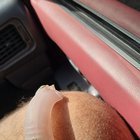 Pink plastic object thrown over neighbor wall