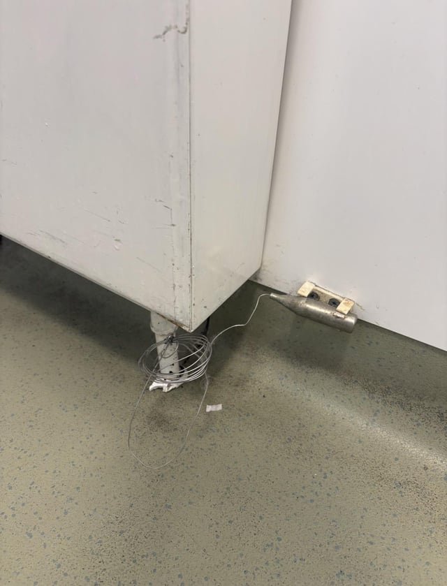 Radiator in a hospital, more specifically the little canister thing?