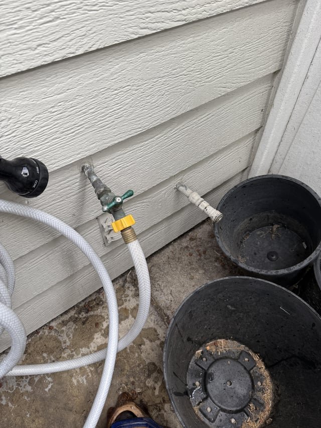 ​What is this white pipe thing for next to my hose/water pipe?